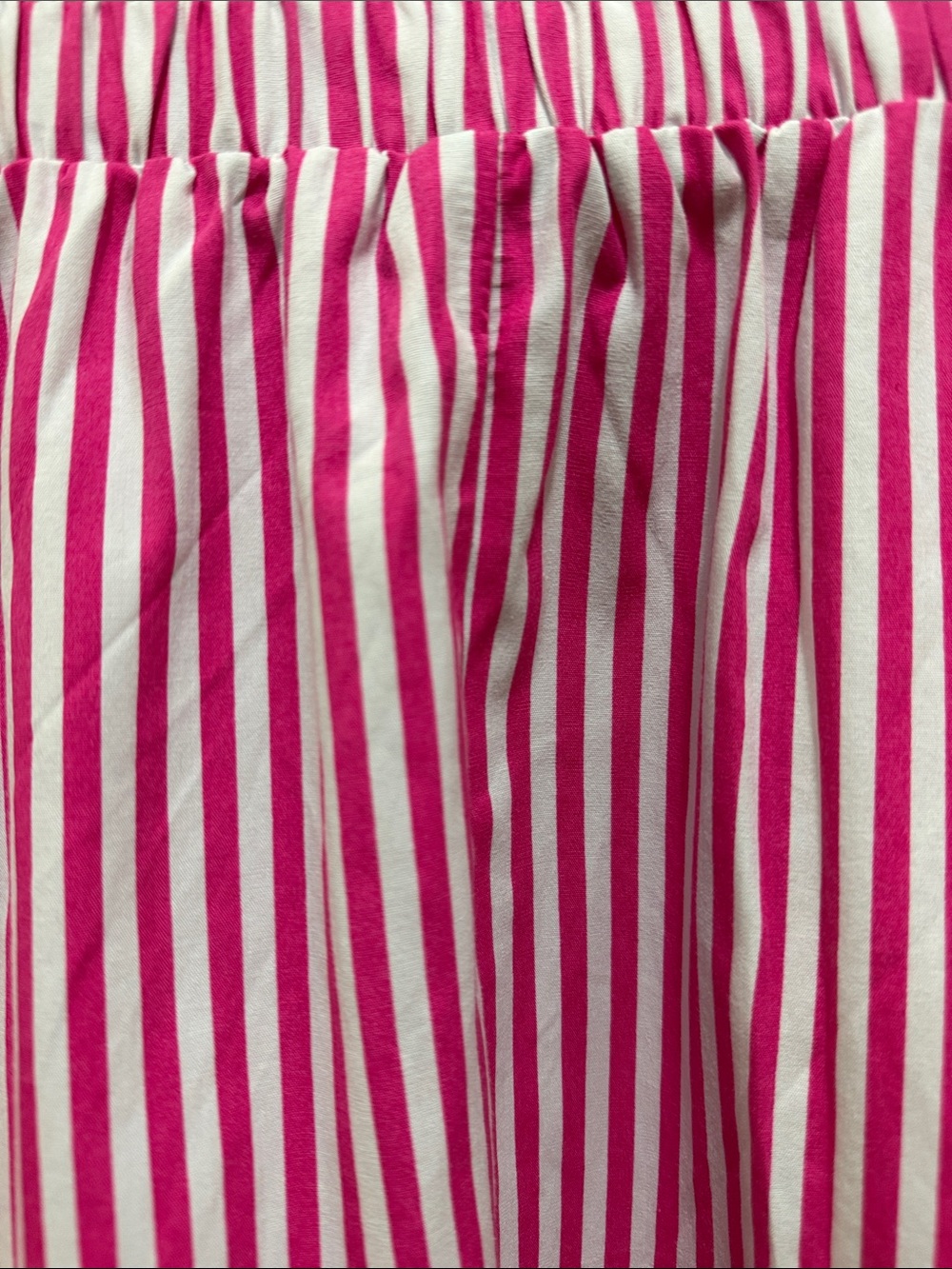 NWT Cotton Pink pinstripe poplin midi skirt sz M - Picture 5 of 5